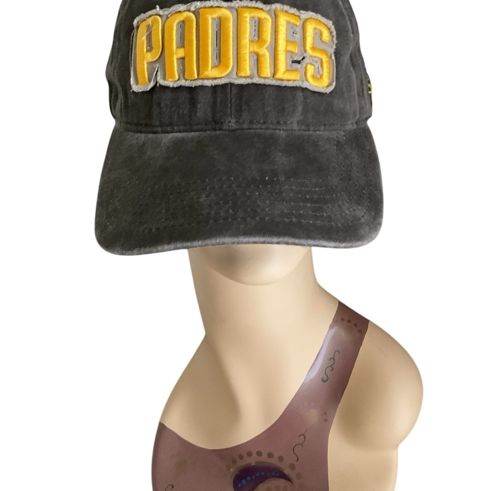 Brown Padres Cap with Yellow Logo